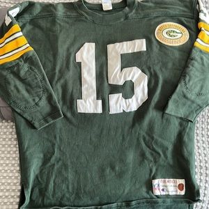 Champion Green Bay packers throwback jersey #15 Bart Starr super comfy